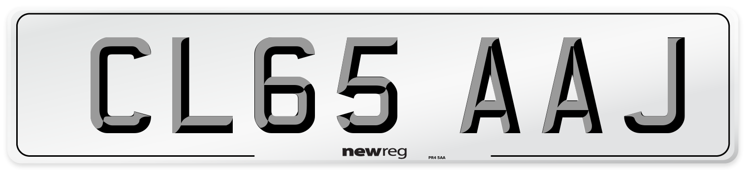 CL65 AAJ Number Plate from New Reg